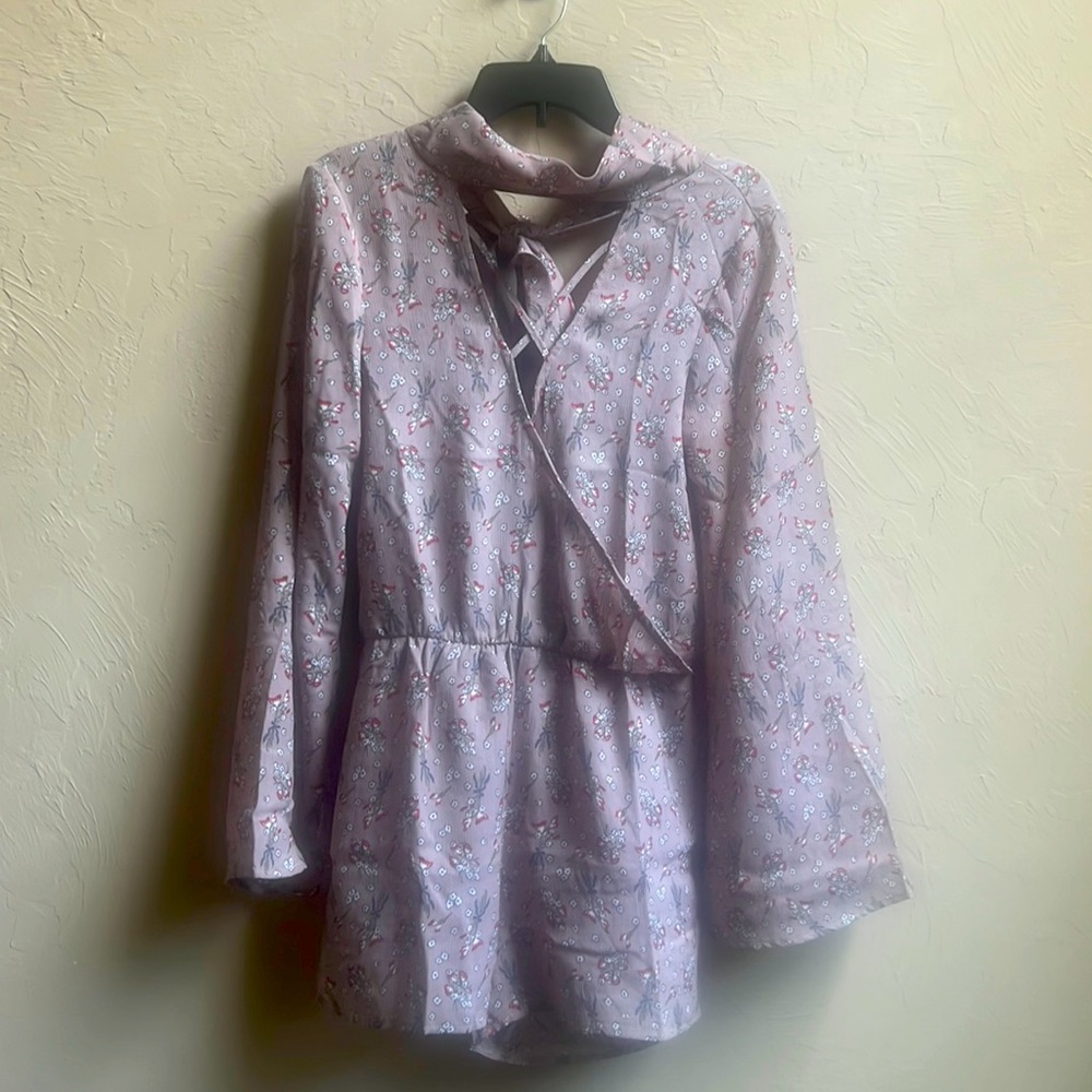 NWT Dance & Marvel size S bell sleeve floral dress skort